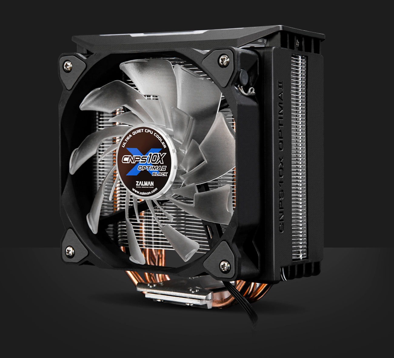 ZALMAN CNPS10X Optima II Ultra Quiet CPU Cooler, 120mm PWM RGB LED Dual ...